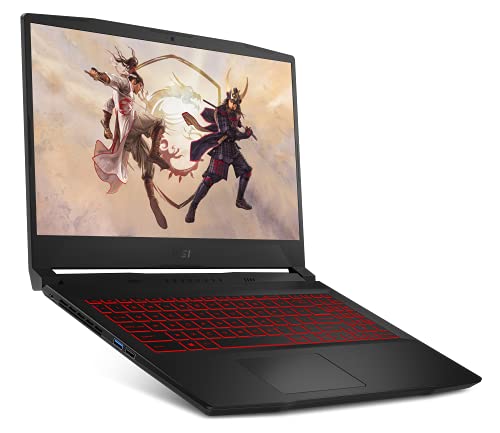 MSI Katana GF66 (15.6 Zoll /144Hz) Gaming-Laptop (Intel Core i7-11800H, 16 GB RAM DDR4-3200, Nvidia RTX3070 Max-Q, 8 GB GDDR6 VRAM, 512GB, Windows 10 Home Advanced) 11UG-098, Schwarz von MSI