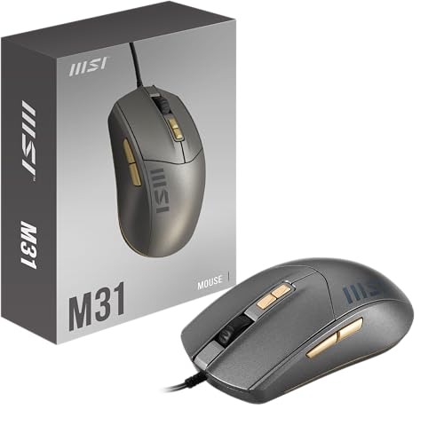 MSI M31 Maus, 3600 DPI, USB, kabelgebunden von MSI