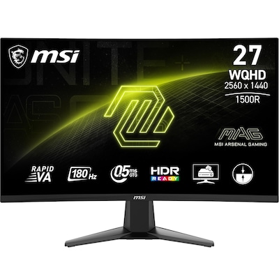 MSI MAG 27CQ6FDE 69cm (27") QHD VA Curved Gaming Monitor 16:9 HDMI/DP 180Hz 0,5 (GtG)FreeSync von MSI