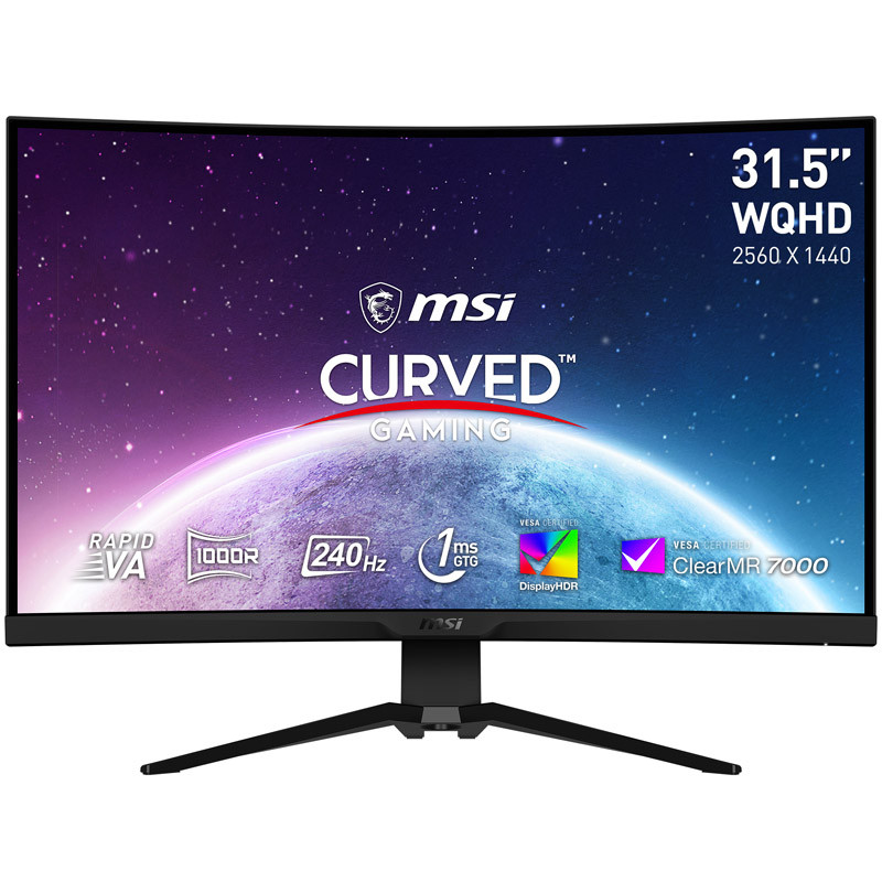 MSI MAG 325CQRXFDE, 80 cm (31.5 ) 240 Hz, WQHD, VA - DP, 2x HDMI, USB-C [Energieklasse G] (9S6-3DC84T-002) von MSI