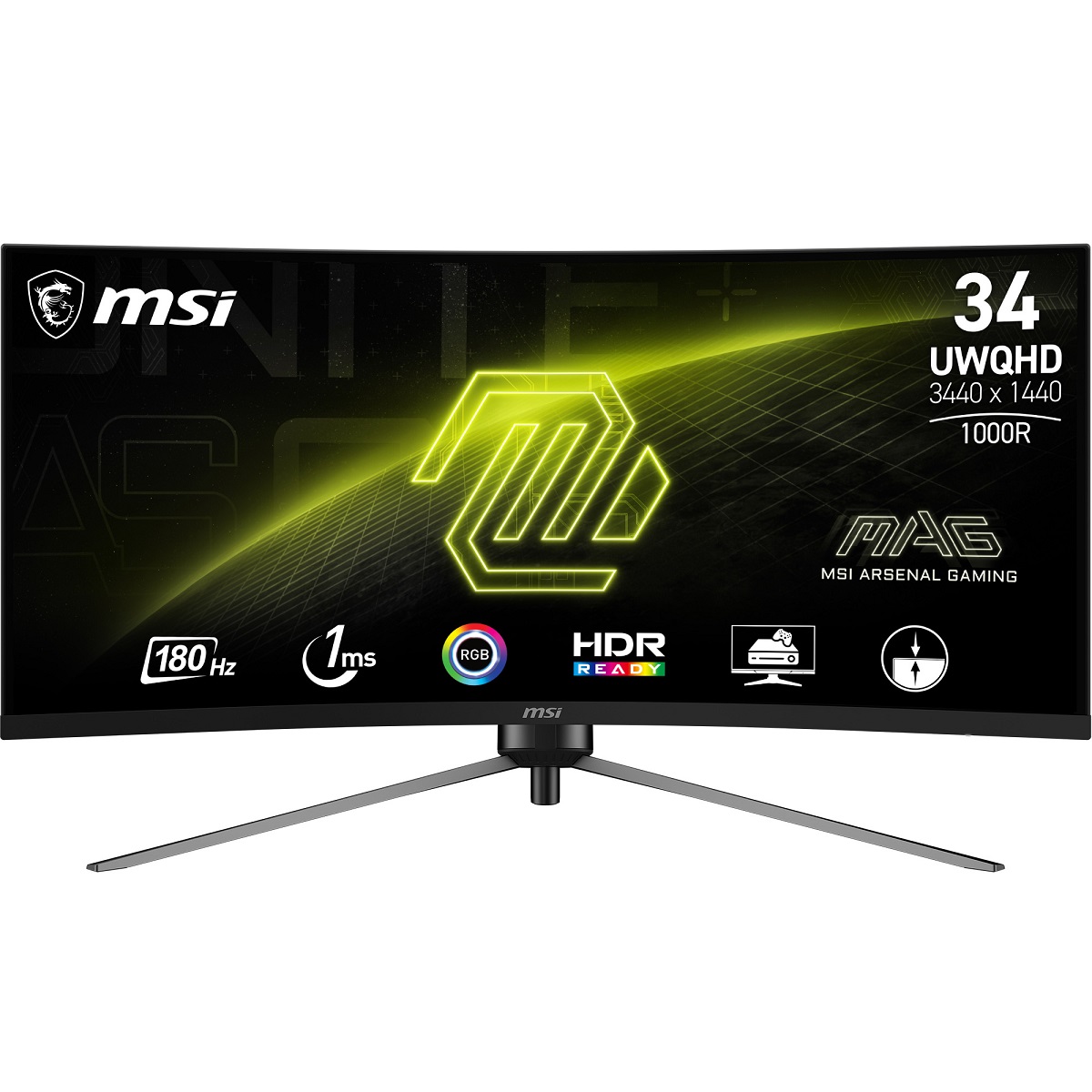 MSI MAG 345CQRDE Gaming Monitor - UWQHD, 180Hz, 1ms MSI MAG 345CQRDE Gaming Monitor - UWQHD, 180Hz, 1ms von MSI