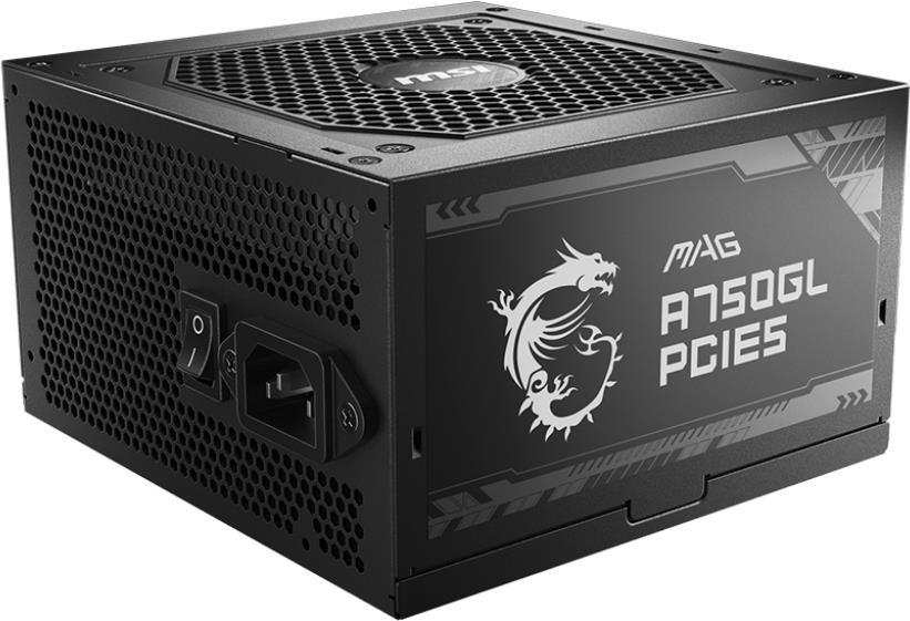 MSI MAG A750GL PCIE5 Netzteil 750 W 20+4 pin ATX ATX Schwarz (306-7ZP8B11-CE0) von MSI