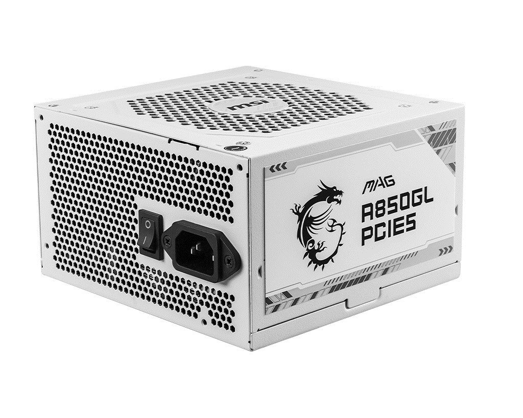 MSI MAG A850GL PCIE5 WHITE Netzteil 850 W 20+4 pin ATX ATX Weiß Netzteil MSI MAG A850GL PCIE5 WHITE Netzteil 850 W 20+4 pin ATX ATX Weiß Netzteil von MSI