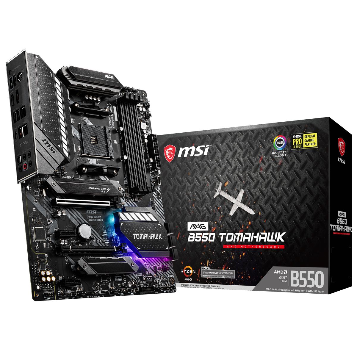 MSI MAG B550 Tomahawk Mainboard Sockel AM4 von MSI