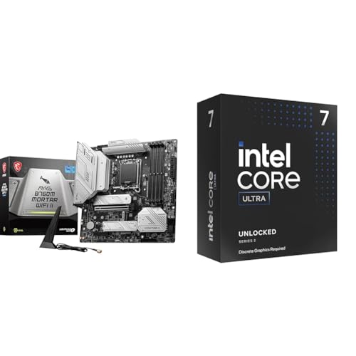 MSI MAG B760M Mortar WiFi II Mainboard + Intel® Core™ Ultra 7 265KF Prozessoren 20 cores von MSI