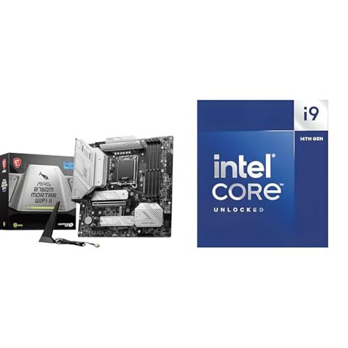MSI MAG B760M Mortar WiFi II Motherboard + Intel® Core™ i9-14900K Desktop Processor 24 cores von MSI
