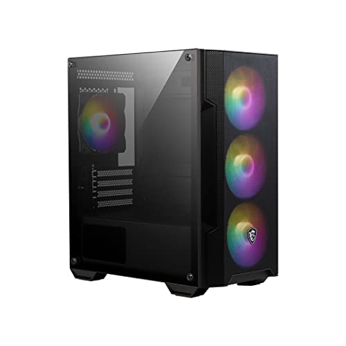 MSI MAG FORGE M100A Mini-Tower PC Gehäuse - unterstützt Micro-ATX & Mini-ITX, Mesh-Front, 4x 120mm Auto RGB Lüfter, Magnetischer Staubfilter, USB 3.2 Gen 1 Typ-A MSI MAG FORGE M100A Mini-Tower PC Gehäuse - unterstützt Micro-ATX & Mini-ITX, Mesh-Front, 4x 120mm Auto RGB Lüfter, Magnetischer Staubfilter, USB 3.2 Gen 1 Typ-A von MSI