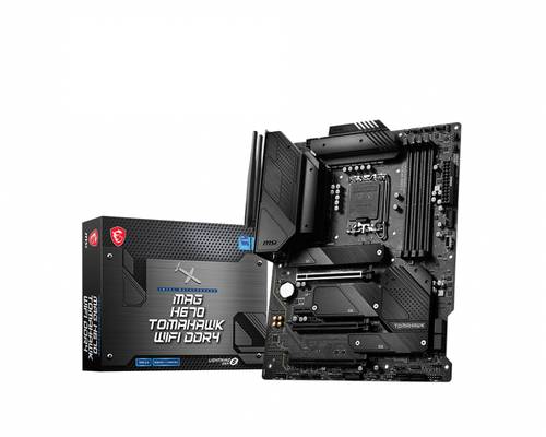 MSI MAG H670 Tomahawk WIFI DDR4 Mainboard Sockel (PC) Intel® 1700 Formfaktor (Details) ATX Mainboar von MSI