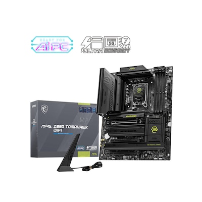 MSI MAG Z890 TOMAHAWK WIFI ATX Mainboard Sockel 1851 TB4/HDMI MSI MAG Z890 TOMAHAWK WIFI ATX Mainboard Sockel 1851 TB4/HDMI von MSI