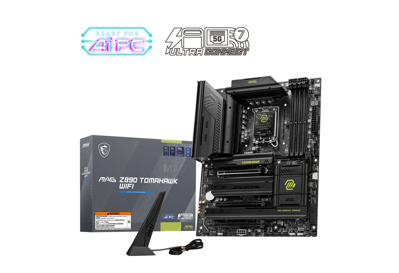 MSI MAG Z890 TOMAHAWK WIFI Mainboard MSI MAG Z890 TOMAHAWK WIFI Mainboard von MSI