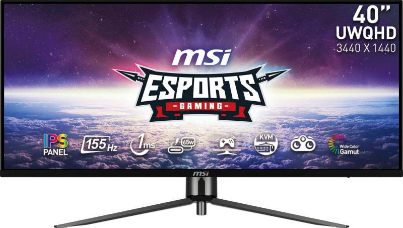 MSI MAG401QR Gaming-LED-Monitor (102 cm/40 , 3440 x 1440 px, UWQHD, 1 ms Reaktionszeit, 155 Hz, IPS, 3 Jahre Herstellergarantie, USB-C)" von MSI