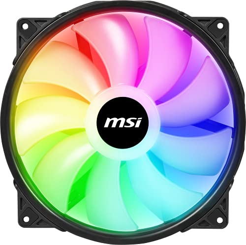 MSI MAX F20A-1 200 mm Gehäuse Lüfter (1x 200 mm Lüfter, schwarz, ARGB) von MSI