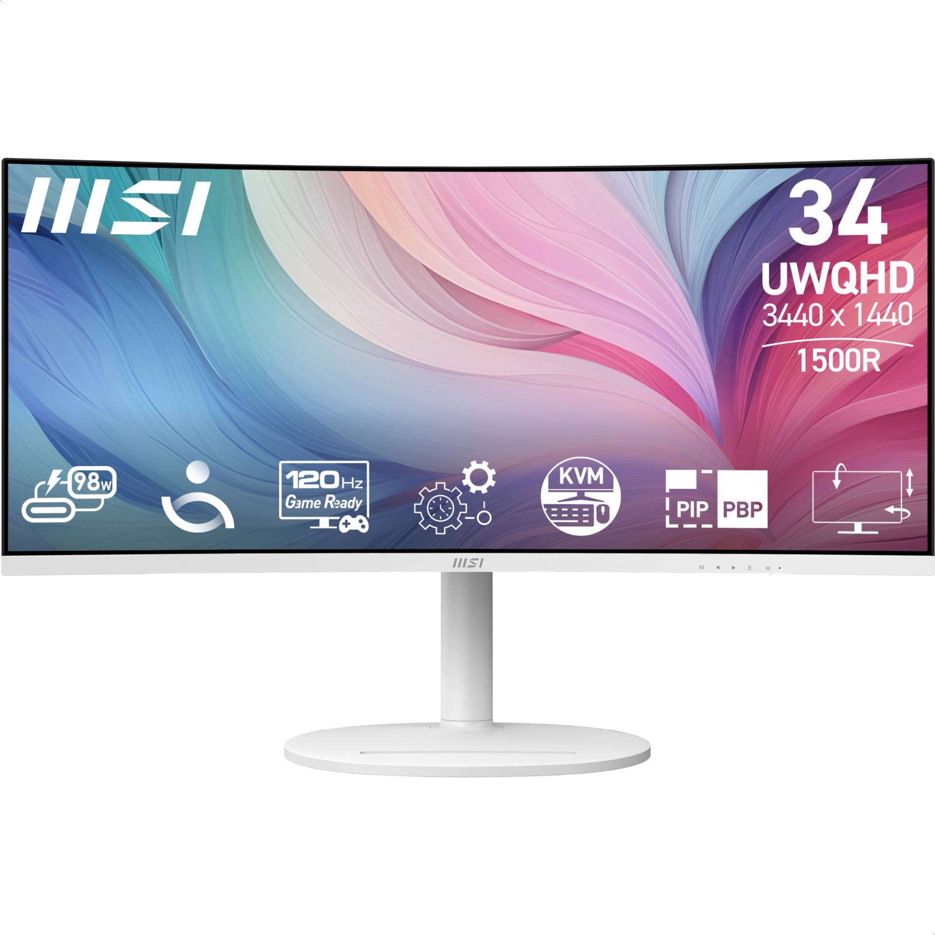 MSI MD342CQPWDE Office Monitor - Curved Panel, 120Hz B-Ware Power Delivery 98Watt, Höhenverstellbar MSI MD342CQPWDE Office Monitor - Curved Panel, 120Hz B-Ware Power Delivery 98Watt, Höhenverstellbar von MSI