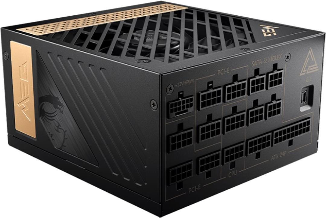 MSI MEG Ai1300P PCIE5 Netzteil 1300W 306-7ZP4A11-CE0 retail (306-7ZP4A11-CE0) von MSI