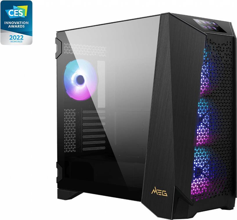 MSI MEG PROSPECT 700R Computer-Gehäuse Midi Tower Schwarz (306-7G15R21-W57) von MSI