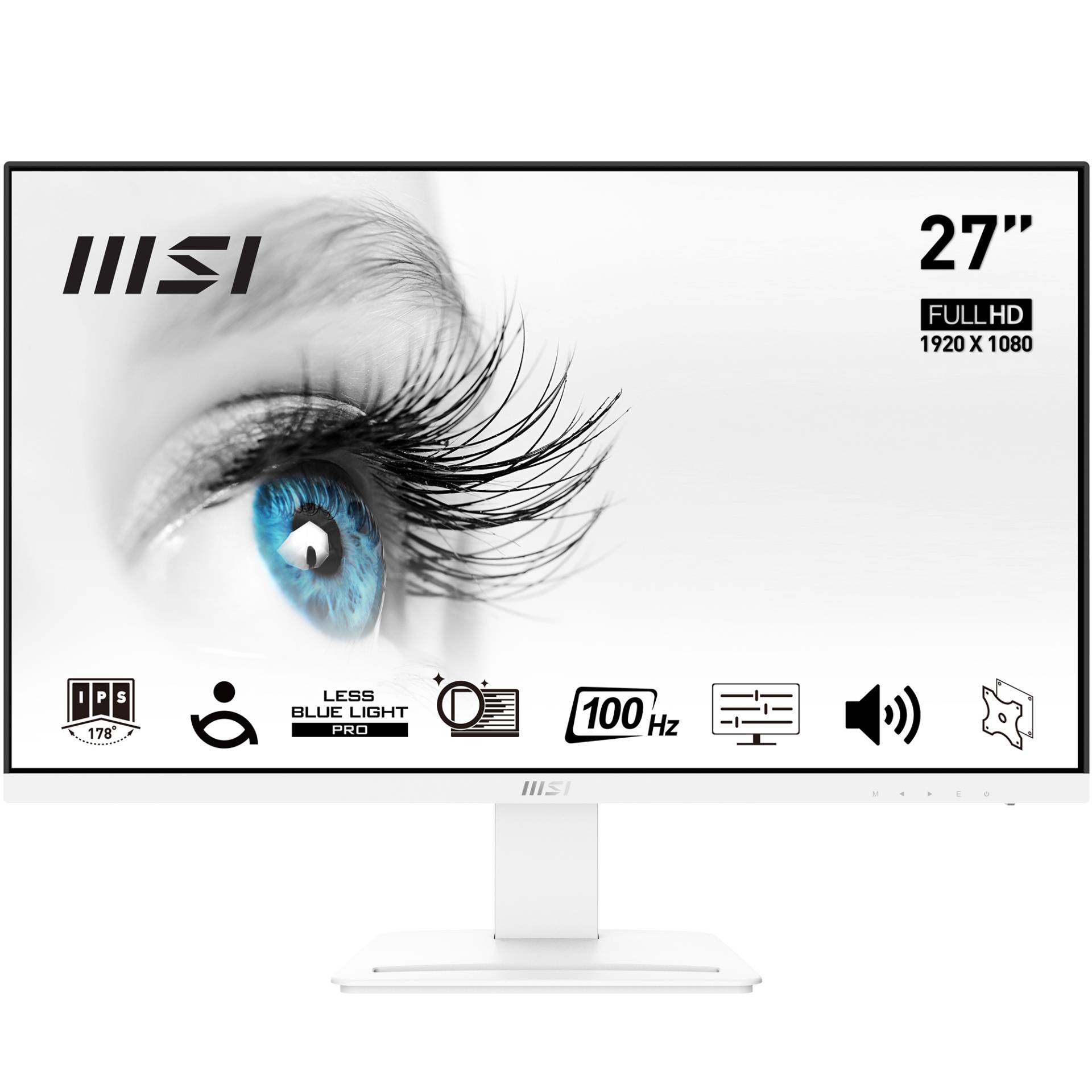 MSI MP273AWDE Business Monitor - FHD IPS Panel, 100Hz, White MSI MP273AWDE Business Monitor - FHD IPS Panel, 100Hz, White von MSI