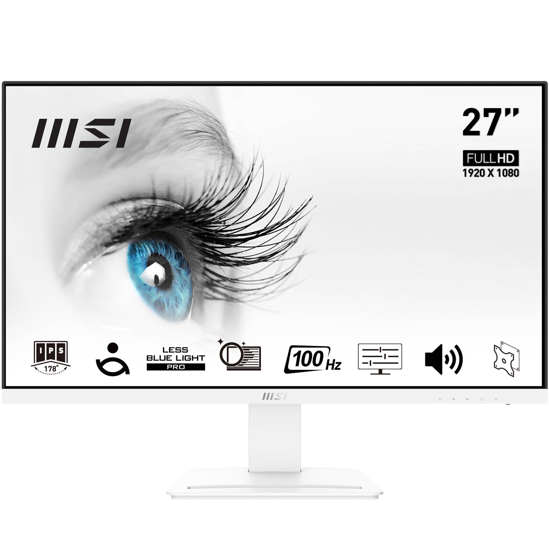 MSI MP273AWDE Business Monitor - FHD IPS Panel, 100Hz, White von MSI