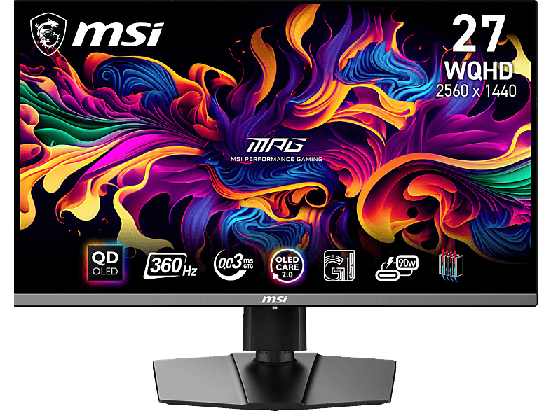 MSI MPG 271QRXDE 26,5 Zoll WQHD Gaming Monitor (0,03 ms Reaktionszeit, 360 Hz) von MSI
