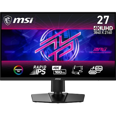 MSI MPG 274URFDE QD 69cm (27") 4K UHD IPS Gaming Monitor 16:9 DP/HDMI/USB-C PD65W 160Hz 0,5ms (GtG) von MSI