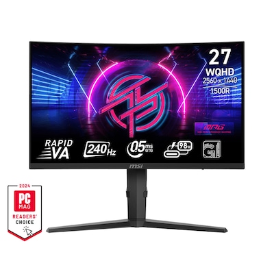 MSI MPG 275CQRXFDE 69cm (27") QHD VA Gaming Monitor Curved 16:9 HDMI/DP/USB-C PD98W 240Hz 0,5ms (GtG) von MSI