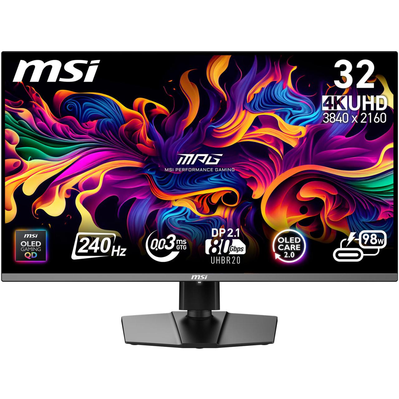 MSI MPG 322URXDE QD-OLED 4K Ultra HD Gaming Display 80 cm (31.5") von MSI