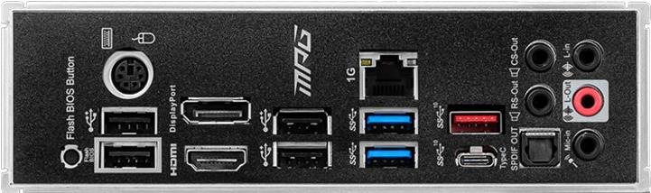 MSI MPG B550 GAMING PLUS - Motherboard - ATX - Socket AM4 - AMD B550 - USB-C Gen2, USB-C Gen1, USB 3.2 Gen 1, USB 3.2 Gen 2 - Gigabit LAN - Onboard-Grafik (CPU erforderlich) - HD Audio (8-Kanal) von MSI