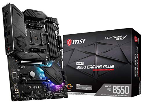 MSI MPG B550 Gaming Plus Motherboard (AMD AM4, DDR4, PCIe 4.0, SATA 6Gb/s, M.2, USB 3.2 Gen 2, HDMI/DP, ATX) von MSI