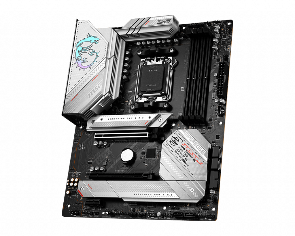 MSI MPG B650 EDGE WIFI - AMD - Buchse AM5 - AMD Ryzen 7 7th Gen - AMD Ryzen 9 7th Gen - Buchse AM5 - DDR5-SDRAM - 128 GB (7E10-001R) von MSI
