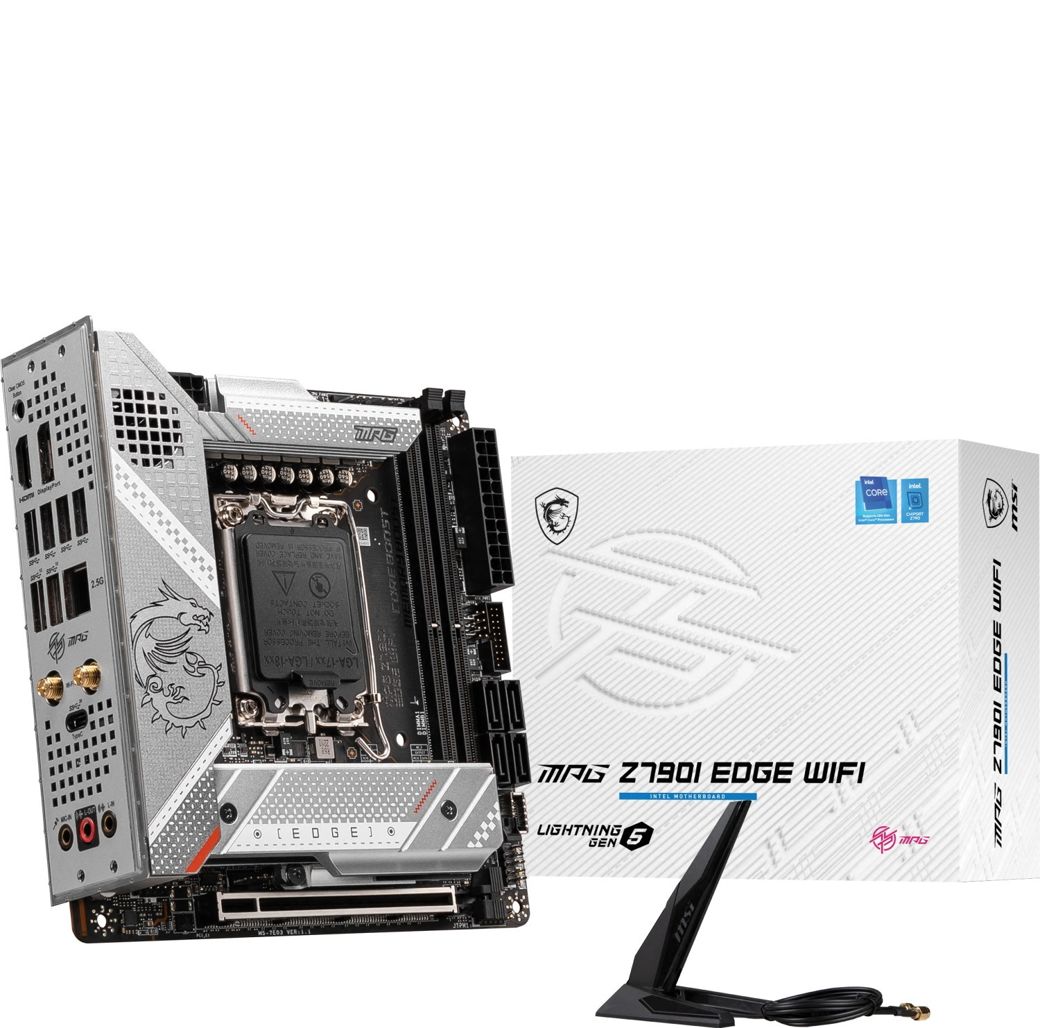 MSI MPG Z790I EDGE WIFI Gaming Mainboard Sockel 1700 von MSI