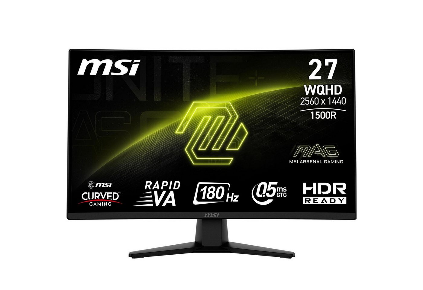 MSI MSI MAG 274CQFDE Monitor Gaming-LED-Monitor (2.560 x 1.440 Pixel (16:9), 1 ms Reaktionszeit, 180 Hz, VA Panel) von MSI