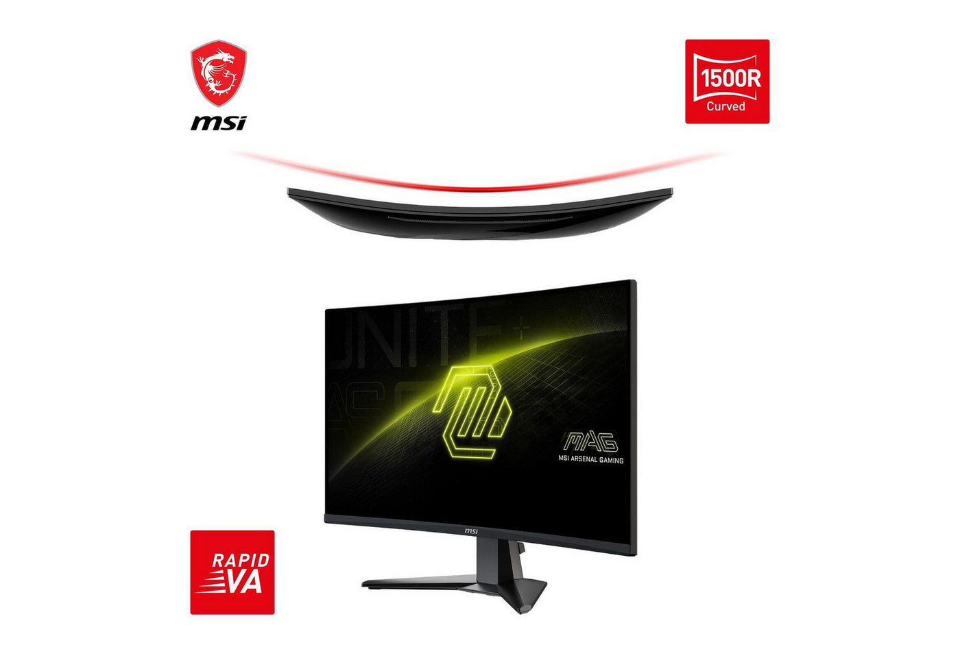 MSI MSI MAG 27CQ6FDE Monitor Gaming-LED-Monitor (2.560 x 1.440 Pixel (16:9), VA Panel) von MSI