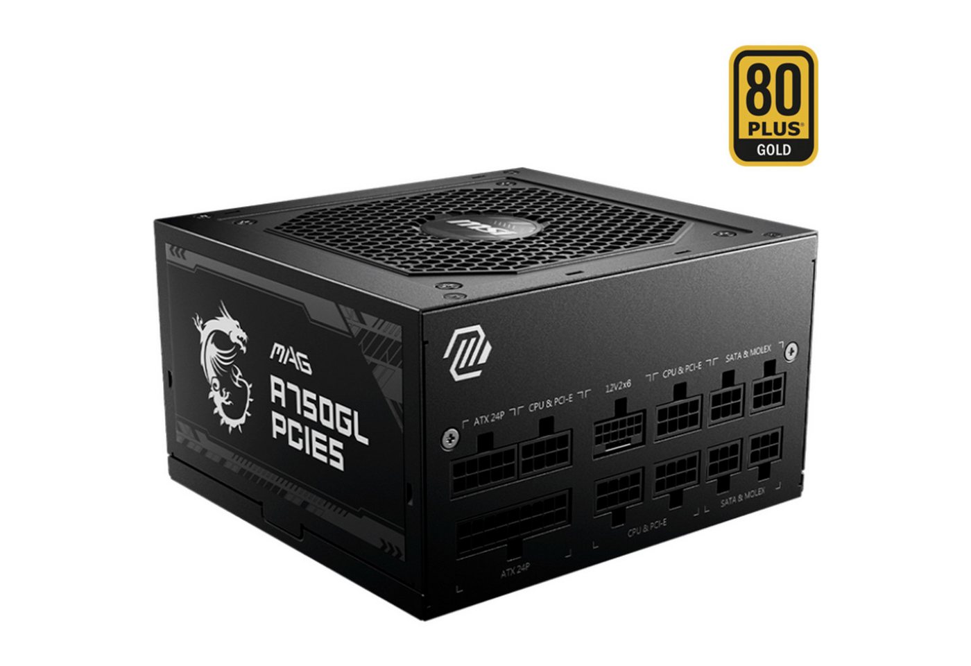 MSI MSI MAG A750GL PCIE5, PC-Netzteil, (1x 12VHPWR, 3x PC-Netzteil MSI MSI MAG A750GL PCIE5, PC-Netzteil, (1x 12VHPWR, 3x PC-Netzteil von MSI