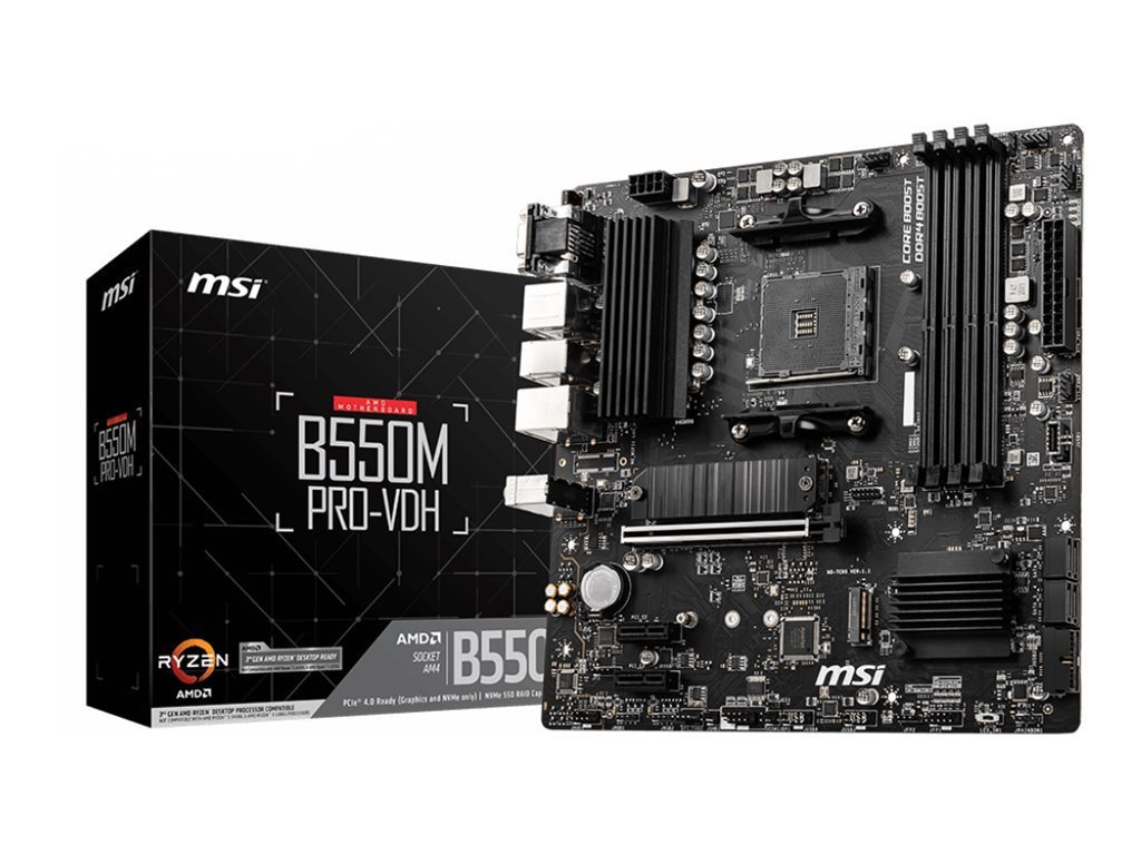MSI MSI MB MSI B550M Pro-VDH (B550,AM4,mATX,AMD) Mainboard von MSI