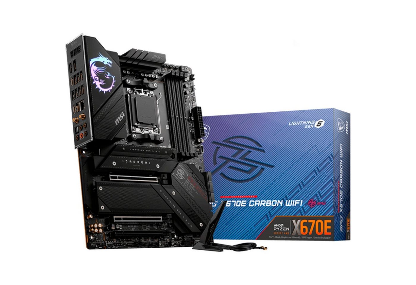 MSI MSI MPG X670E CARBON WIFI, Mainboard Mainboard MSI MSI MPG X670E CARBON WIFI, Mainboard Mainboard von MSI