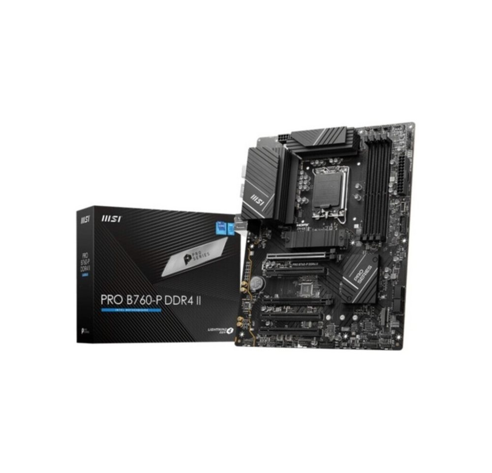 MSI MSI PRO B760-P DDR4 II Mainboard Sockel 1700 ATX Computer-Kabel MSI MSI PRO B760-P DDR4 II Mainboard Sockel 1700 ATX Computer-Kabel von MSI