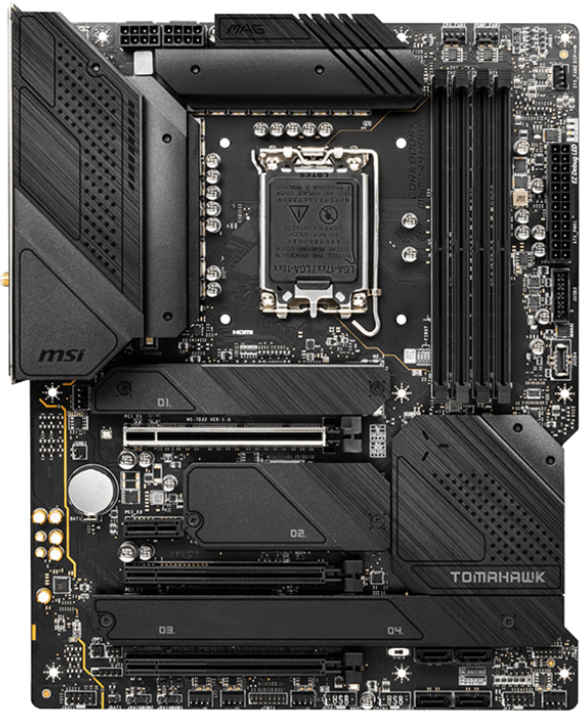 MSI Mainboard MSI MAG Z690 TOMAHAWK WIFI DDR4 (ATX) von MSI