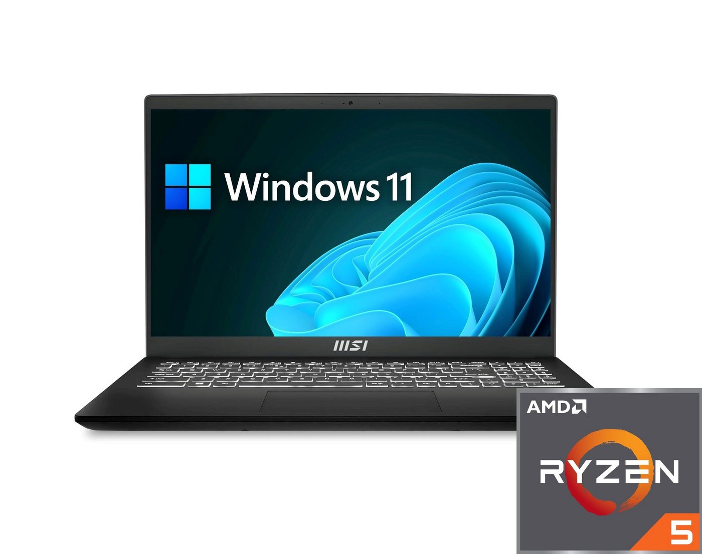 MSI Modern 15 Notebook (39,6 cm/15.6 Zoll, AMD Ryzen 5 7530U, AMD Radeon Grafik, 2000 GB SSD) von MSI