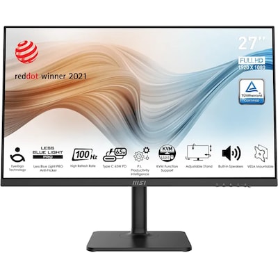 MSI Modern MD272XPDE 69cm (27") FHD IPS Office Monitor 16:9 HDMI/USB-C PD65W 4ms von MSI