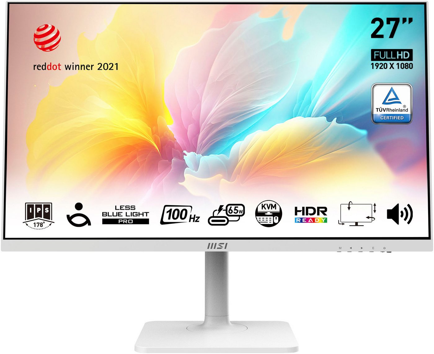 MSI Modern MD272XPW LED-Monitor (69 cm/27 , 1920 x 1080 px, Full HD, 1 ms Reaktionszeit, 100 Hz, IPS)" von MSI