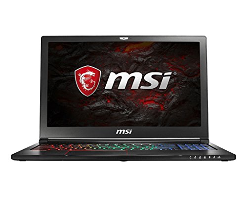 MSI NB GS63VR 7RG-006DE Stealth Pro (39,6 cm/15,6 Zoll/120Hz) Gaming-Laptop (Intel Core i7-7700HQ, 16GB RAM, 256 GB PCIe SSD + 2 TB HDD, Nvidia GeForce GTX 1070, Windows 10 Home) schwarz GS63 von MSI