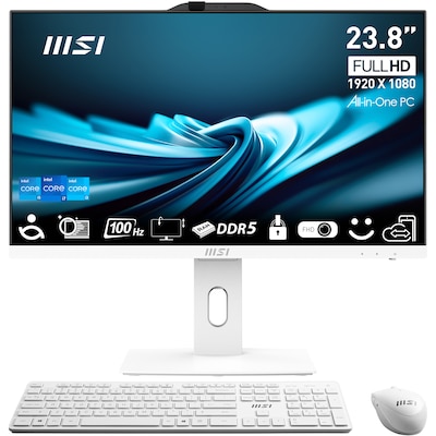 MSI PRO AP242P i5-14400 8/512GB SSD 23,8" All in One Win11Pro 14M-636DE weiß von MSI