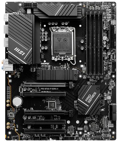 MSI PRO B760-P DDR4 II Mainboard Sockel (PC) Intel® 1700 Formfaktor (Details) ATX Mainboard-Chipsat von MSI