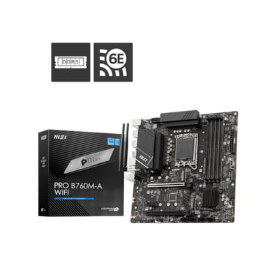 MSI PRO B760M-A WIFI Mainboard Sockel 1700 mATX von MSI