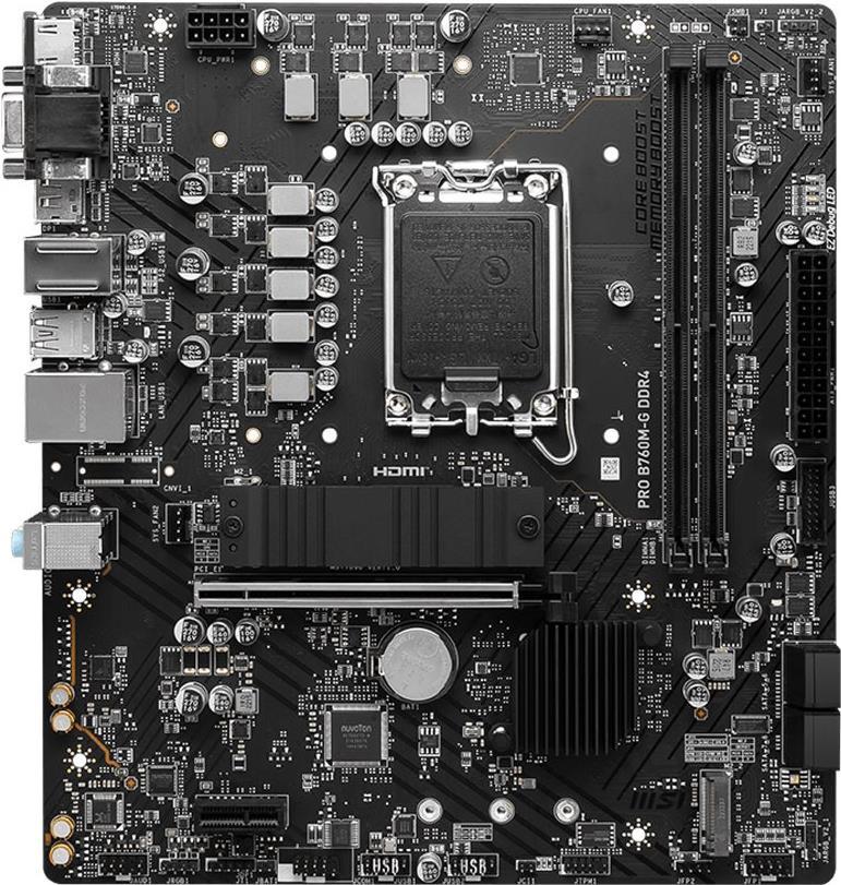 MSI PRO B760M-G DDR4 Motherboard Intel B760 LGA 1700 micro ATX (7D90-001R) von MSI