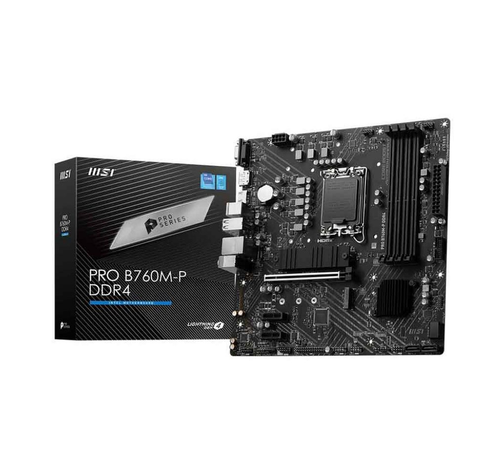MSI PRO B760M-P DDR4 Mainboard Mainboard MSI PRO B760M-P DDR4 Mainboard Mainboard von MSI