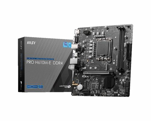 MSI PRO H610M-E DDR4 Mainboard Sockel (PC) Intel® 1700 Formfaktor (Details) Micro-ATX Mainboard-Chi von MSI