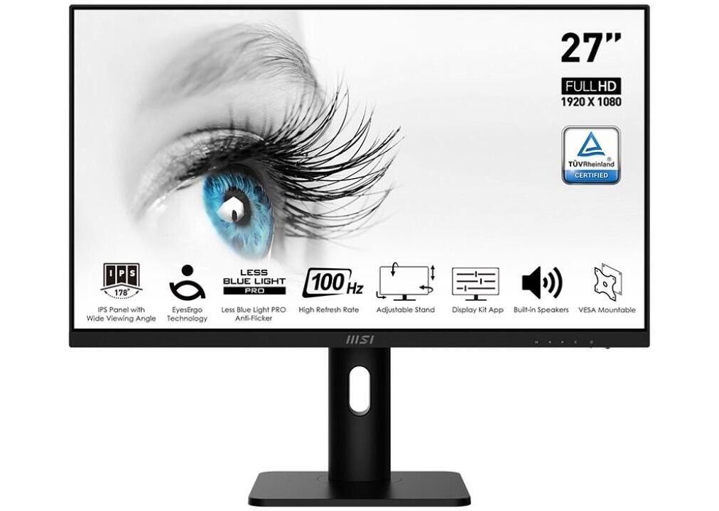 MSI PRO MP273APDE FullHD LED schwarz 4ms Pivot HDMI DP TFT-Monitor MSI PRO MP273APDE FullHD LED schwarz 4ms Pivot HDMI DP TFT-Monitor von MSI