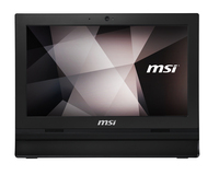 MSI Pro 16T 10M-228XDE Intel® Celeron® 5205U 39,6 cm (15.6) 1366 x 768 Pixel Touchscreen All-in-One-PC 4 GB DDR4-SDRAM 250 GB SSD Wi-Fi 5 (802.11ac) Schwarz von MSI