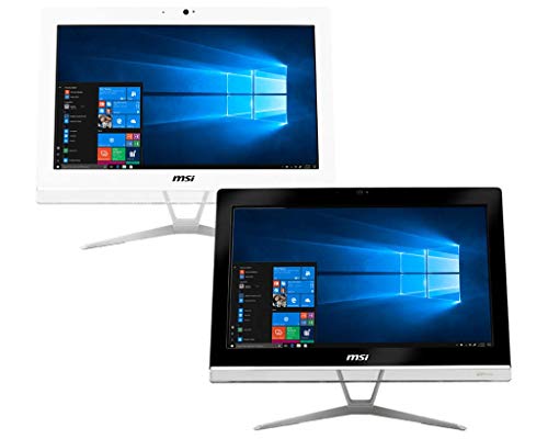 MSI Pro 20EXTS 8GL-051XEU 50 cm (19,5 Zoll) All-in-One Desktop-PC (Intel Celeron N4000, 8GB DDR4, 256 GB SSD, DVD Super-Multi-Brenner, Single-Touch Touchscreen) schwarz von MSI