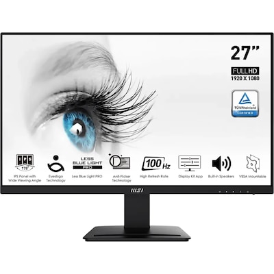 MSI Pro MP273ADE 69cm (27") FHD IPS Office Monitor 16:9 HDMI/DP/VGA 100Hz Sync von MSI